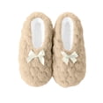 thumbnail image 2 of Snorda Fleece Slipper Socks for Women Soft Warm Low-Cut Socks with Dot Sole Comfy House Socks for Bedroom Loungewear Cold Weather Home Wear, 2 of 9