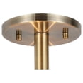 thumbnail image 5 of Woodbridge Lighting Drum Veneer 3-light Metal Cityscape Ceiling Mount in Brass, 5 of 5