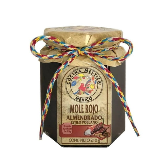 Mole rojo almendrado Cocina Mestiza estilo poblano en frasco 210 g