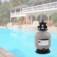 thumbnail image 2 of Yescom 16" Above Inground Swimming Pool Sand Filter w/ Valve Fit 1/2HP 3/4HP Water Pump, 2 of 9