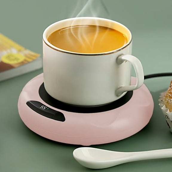 XIBUFE Coffee Mug Warmer,Coffee Warmer for Desk Auto Shut Off,3 Temperature Settings Smart Coffee Cup Warmer,Electric Heating Plate for Coffee,Beverage,Milk,Tea and Hot Chocolate