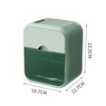 thumbnail image 2 of Wall Mounted Roll Tissue Container Waterproof Dustproof Tissue Box for Bathroom Bedroom Living Room, 2 of 2