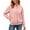 Pink, variant on Womens Jacket Front Zip with Pockets Lightweight Shirt Fall Relaxed Fit for Everyday Casual Wear Pink,M