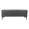thumbnail image 3 of SAFAVIEH Elise Rustic Chic Rectangular Bench, Grey/Black, 3 of 7