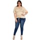 thumbnail image 5 of Blusa de temporada Roman Fashion/Tallas Extras, 1731 (Blanco) blanco 40 Roman Fashion BL-GR-1731-BLANCO, 5 of 6