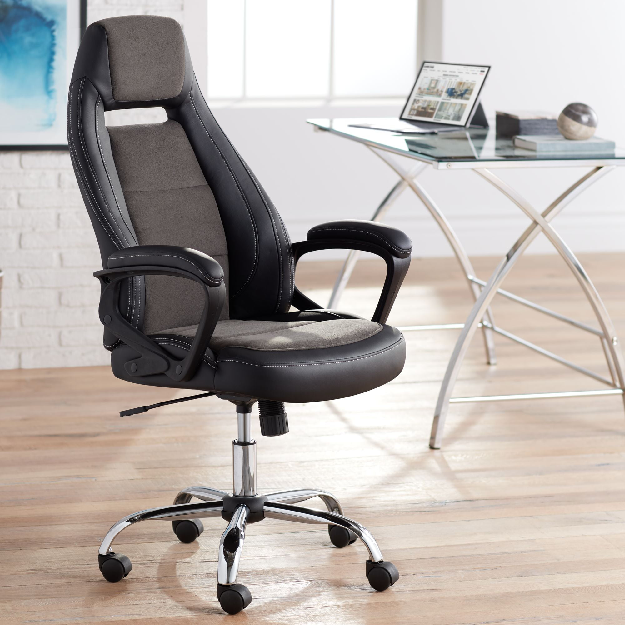 Studio 55D Dalton High Back Adjustable Swivel Office Chair - Walmart