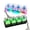 2 PCS, variant on 2 Pack Keyboard Fidget Keychain with LED Lights, 4-in-1 Stress Relief Clicker Toy, Keyboard Button Finger Clicker for Anxiety Relief, Sensory Decompression Toy for Kids & Adults (Transparent)