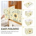 thumbnail image 2 of Yayeee Collapsible Cube Storage Bin with Lid Fabric Closet Decorative Basket with Handles, Floral Birds Pattern, 2 of 7