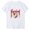 White, variant on WREESH Women's Baseball Mom Graphic Tee Casual Round-Neck Printed Short Sleeve Blouse White