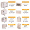 thumbnail image 2 of TRKIYQC Maleta Bolsa de Almacenamiento 8 Piezas, Plegable Ropa para el hogar Lavar por Separado Paquete de Color sólido Organizador de Edredón de Viaje TRKIYQC  casual, 2 of 9