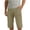 Khaki, variant on Stamzod Men's Capri Pants Casual Chino Golf Dress Shorts Below Knee 3/4 Straight Leg Work Shorts with Pockets Khaki XL