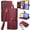 Red, variant on ETFAST Wallet Leather Phone Case For Samsung Galaxy A55 A35 A25 A15 A05 A05S Multi Card Zipper Phone case