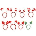 thumbnail image 7 of Christmas Headbands Reindeers Headband Santa Xmas Tree Toppers Headwear Accessories Holiday Party Photo Booth, 7 of 7