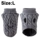 thumbnail image 1 of Suéter de cuello alto para perro, ropa tejida para cachorros y mascotas, chaleco grueso y cálido, Otoño e Invierno, 245, 1 of 7