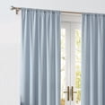 thumbnail image 3 of CANNON Solid Cotton Percale Light Blue 50x84 Window Curtain Pair, Solid Color Themed, Oeko-TEX Certified Confidence, 3 of 4