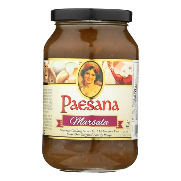 Paesana Cooking Marsala - Sauce - Case of 6 - 15.75 oz.