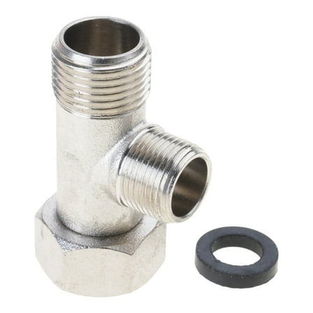 Multipurpose Brass Pipe Adapter 7/8Inch 3 Way Designs for Bidets Campers Toilets Shower Head Plumbing Upgrades