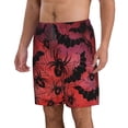 thumbnail image 2 of KLL Bats And Spiders Men's Casual Summer Beach Shorts Hawaiian Shorts with Pockets-X-Large, 2 of 5