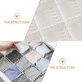 thumbnail image 5 of KALLORY 8Pcs Adjustable Dividers for Drawer Storage Separator in Plastic White, 5 of 8