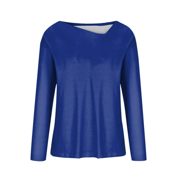 Aayomet Shirts For Women Women's Turtleneck Tops Casual Slim Fitted Long Sleeve Base Layer Shirts,Blue XL