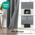 thumbnail image 3 of Sonive Blackout Curtains set of 2 Ultra Lightweight Grommet Top Living Room Bedroom Curtains, Gray, 42"Wx84L"(2 Panels), 3 of 10