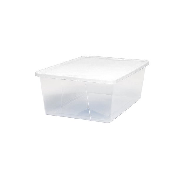 Homz Snaplock® 12 Quart Clear Storage Container, Set of 8