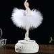 thumbnail image 4 of Toystoory Caja Musical de bailarina, caja elegante para chica bailando, cajas artesanales elegantes para amigo, regalo de cumpleaños de Decoración del hogar Blanco, 4 of 6