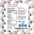 thumbnail image 2 of Gumballs for Gumball Machine - 1 Inch Large Gumballs - Fruit Flavored Bubble Gum White Gumballs - Kids Gum - Bulk Gum Balls 2 Lb, 2 of 2