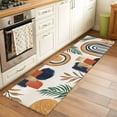 thumbnail image 3 of Bohemian Nordic Large Area Rugs for Bedroom Living Room, Soft Non Slip Carpet Bedside Rug, Abstract Art Coconut Palm Leaves Rectangular Floor Cover Kitchen Accent Rug 2'x6' for Dining Room/Office, 3 of 9