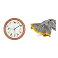 thumbnail image 1 of Reloj de pared con diseño de pájaro cantor, manta tejida a rayas, decorativo, para colgar, suave y cálido, para dormitorio, sofá cama y silla., 1 of 8