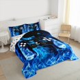 thumbnail image 3 of Homewish Video Game Bedding Comforter Set 2pcs for Kids Children Teens,Abstract Gamepads Twin Comforter Sets Microfiber,Gradient Ombre Breathable Bedding Set,Ultra Soft Home Decor,Reversible, 3 of 8