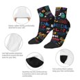 thumbnail image 5 of Pofeuu Basketball Print 30cm Socks, Adult Running Hiking Socks for Youth and Adult, 5 of 7