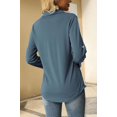 thumbnail image 4 of Blusa de mujer Camisa de cuello en V Camisa elegante de manga 3/4 Túnica Tops Camisas largas Camisetas, 4 of 4