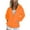 Orange, variant on Womens Coats Outerwear Winter Women's Casual Color Zip Hood Long Sleeve Pocket Jacket Blouse