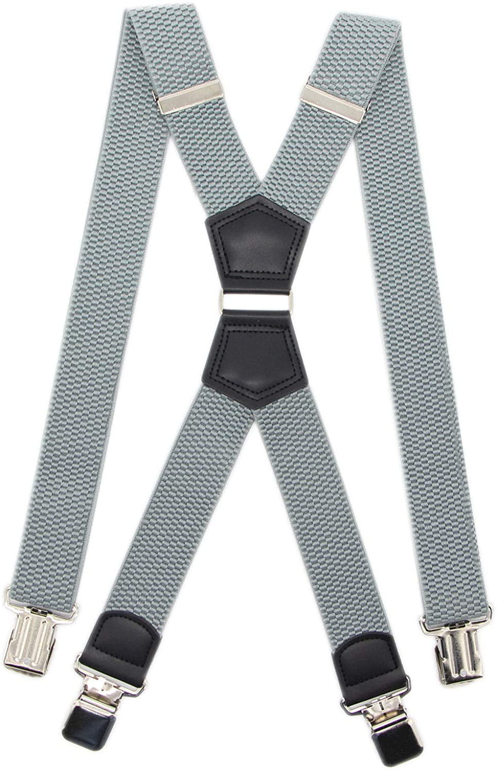 Mens Big Tall Super Strong Clips Wide Suspender X Back Heavy Duty Braces,Pefect For Work&Casual 