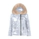 thumbnail image 5 of Parkas de manga larga para mujer, chaqueta de invierno para mujer, chaqueta de plumón, cuello corto, chaqueta con capucha de talla grande, abrigo para mujer, 5 of 8