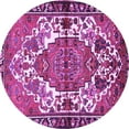 thumbnail image 1 of Ahgly Company Indoor Round Persian Purple Traditional Area Rugs, 3' Round, 1 of 4