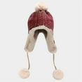 thumbnail image 4 of iHPH7 Russian Hat Fleece Hat Winter Accessories for Women Warm Hats for Women Ear Warmers Winter Hats for Women Cold Weather Winter Cap Red One Size, 4 of 4
