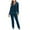 Navy, variant on Elainilye Fashion 2 Piece Outfits for Women Homewear and Outdoor Sweatsuit Set Autumn Winter Long Sleeve Tops Pants Sport Set,Black