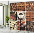 thumbnail image 5 of Ambesonne Brown Shower Curtain, Coffee Chocolate Cocoa, 69"Wx70"L, Brown, 5 of 5