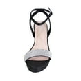 thumbnail image 2 of FLORAL Maria Women Extra Wide Width Stunning Rhinestone Strap Party Dressy Heeled Sandals, 2 of 6