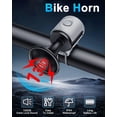 thumbnail image 2 of Claxon eléctrico para bicicleta POWVINE 130 dB, potente e impermeable, 2 of 7
