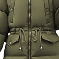 thumbnail image 6 of Niaviben Cold Weather Jackets for Women Zip Up Jackets for Women Puffer Jacket Womens with Hood Womens Coats Winter Puffer Coat Women's Casual Jackets Down Jacket Army Green M, 6 of 6