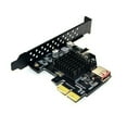 thumbnail image 1 of axGear PCIe to USB 3.1 Type E Front Panel Socket Adapter Card Express for Motherboard, 1 of 6
