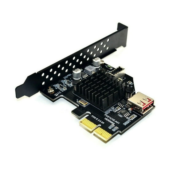 axGear PCIe to USB 3.1 Type E Front Panel Socket Adapter Card Express for Motherboard