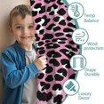 thumbnail image 3 of Blackout Kids Curtains,Pink and Black Of Leopard Print Childrens Insulated Curtains Set Of 2,Bedroom Essentials,Toddler Room Decor 42"x54", 3 of 5