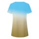 thumbnail image 5 of Pntutb Mujeres Plus Tamaño Botón Impreso Cuello Redondo Manga Corta Irregular Camiseta Blusa tops Pntutb Pntutb-1823, 5 of 5