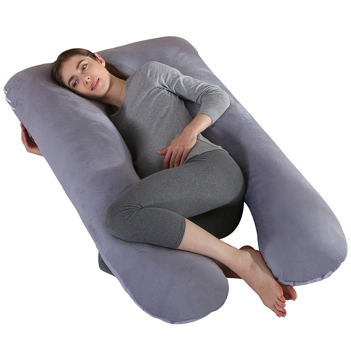 Novashion UShaped Pregnancy Pillows, Pure Cotton Maternity Pillow