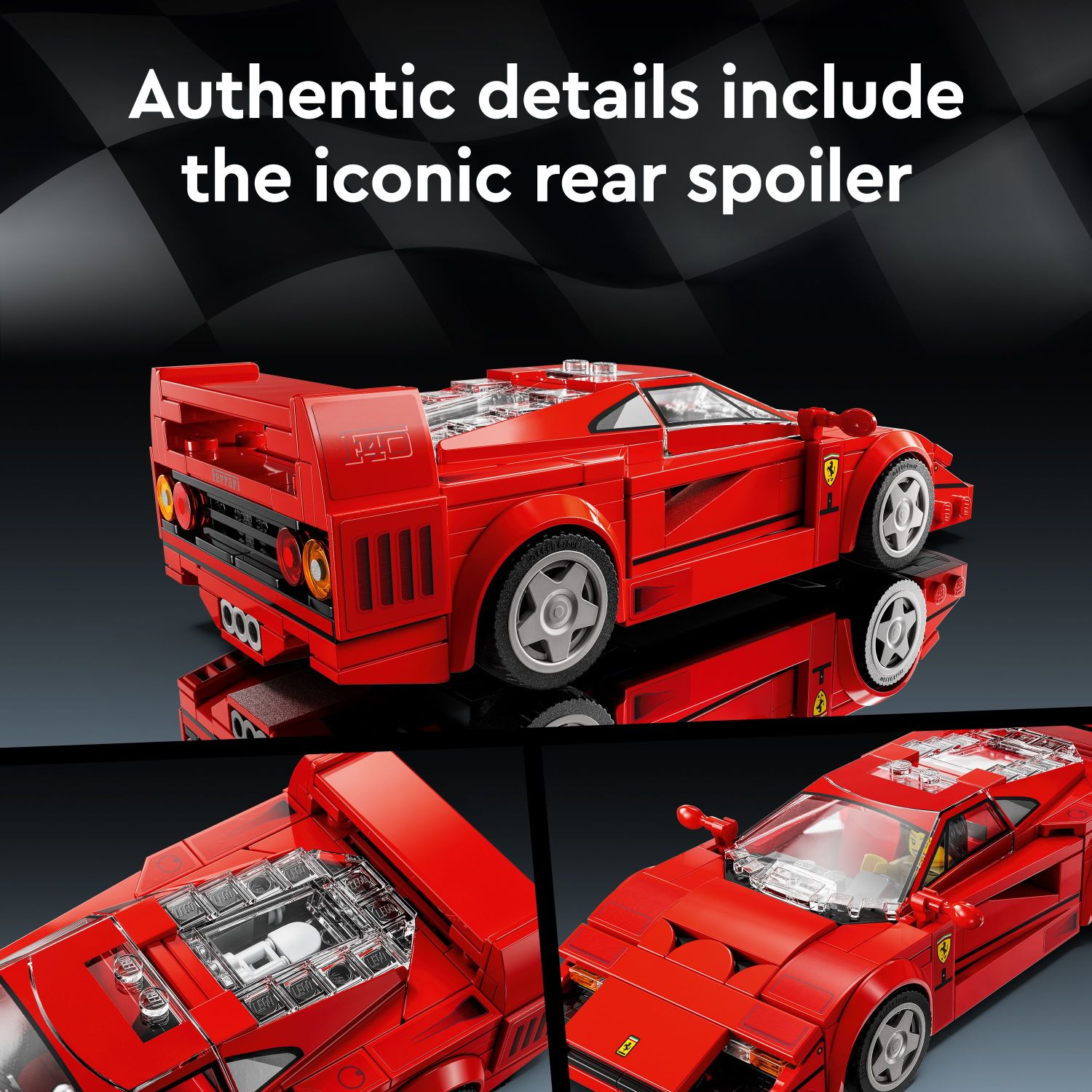 LEGO Speed Champions Ferrari F40 Superauto, Set de Construcción de Modelo de Auto de Juguete, Idea de Regalo Ferrari, 76934 5