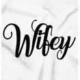 thumbnail image 2 of Hubby Wifey Cute Matching Couple Set Women Plus Size Long Sleeve Graphic Tee Brisco Brands 2X, 2 of 6
